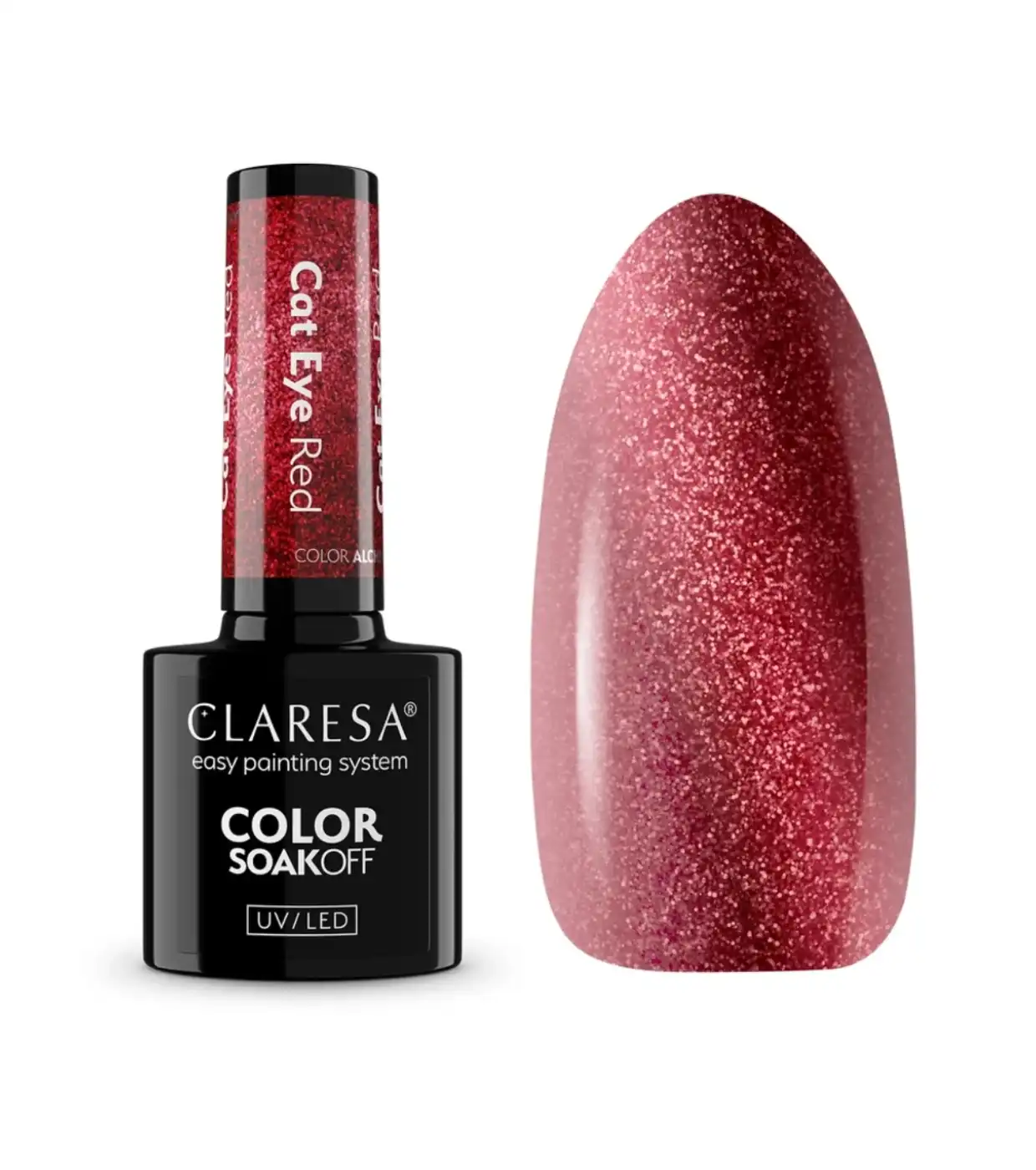 Claresa - *Cat Eye* - Esmalte semipermanente Soak off - Red - Claresa - Comparador de precios