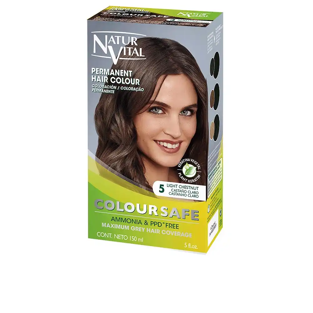 Coloursafe tinte permanente #5-castaño claro - Naturvital - Comparador de precios