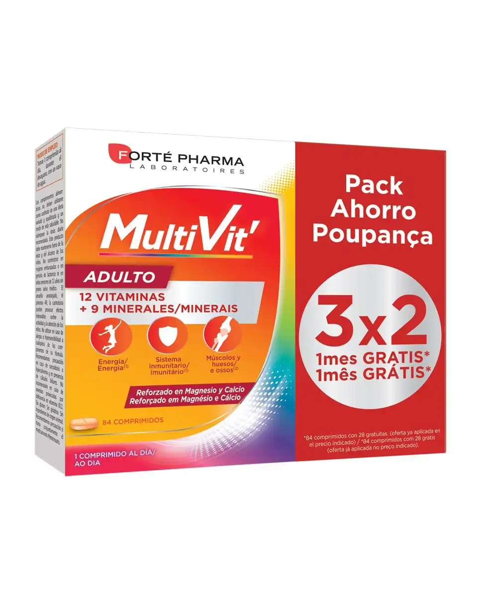 Energy - Comprimidos Vitaminas Y Minerales Multivit Adulto - Energy - Comparador de precios