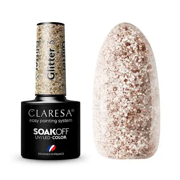 Esmalte Semipermanente Glitter 3 - Claresa - Comparador de precios