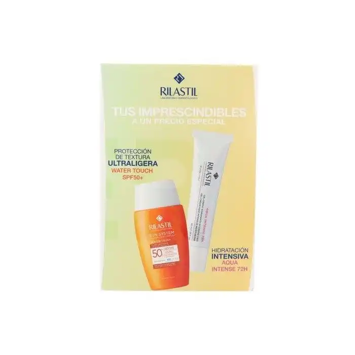 Pack Amarillo Sun System Water Touch SPF50 + Aqua Intense 72h 50 ml - Rilastil - Comparador de precios