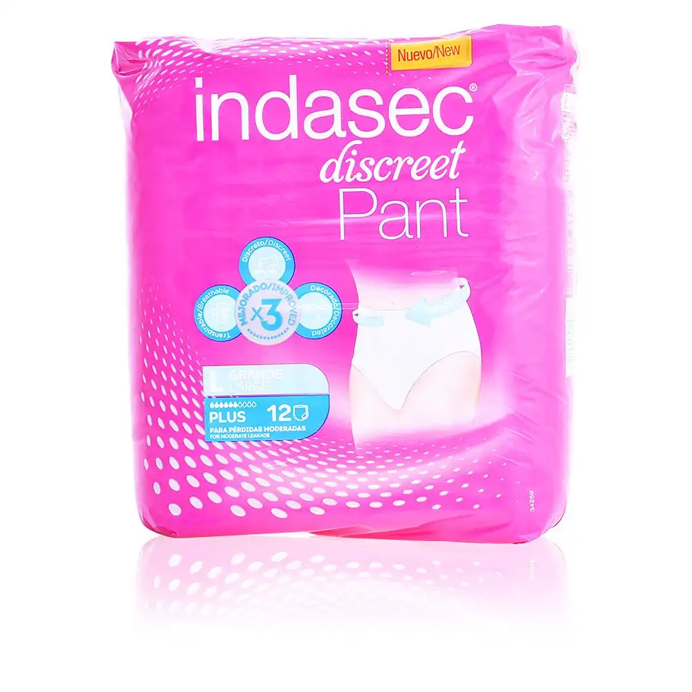 Pant Plus talla grande 12 u - Indasec - Comparador de precios