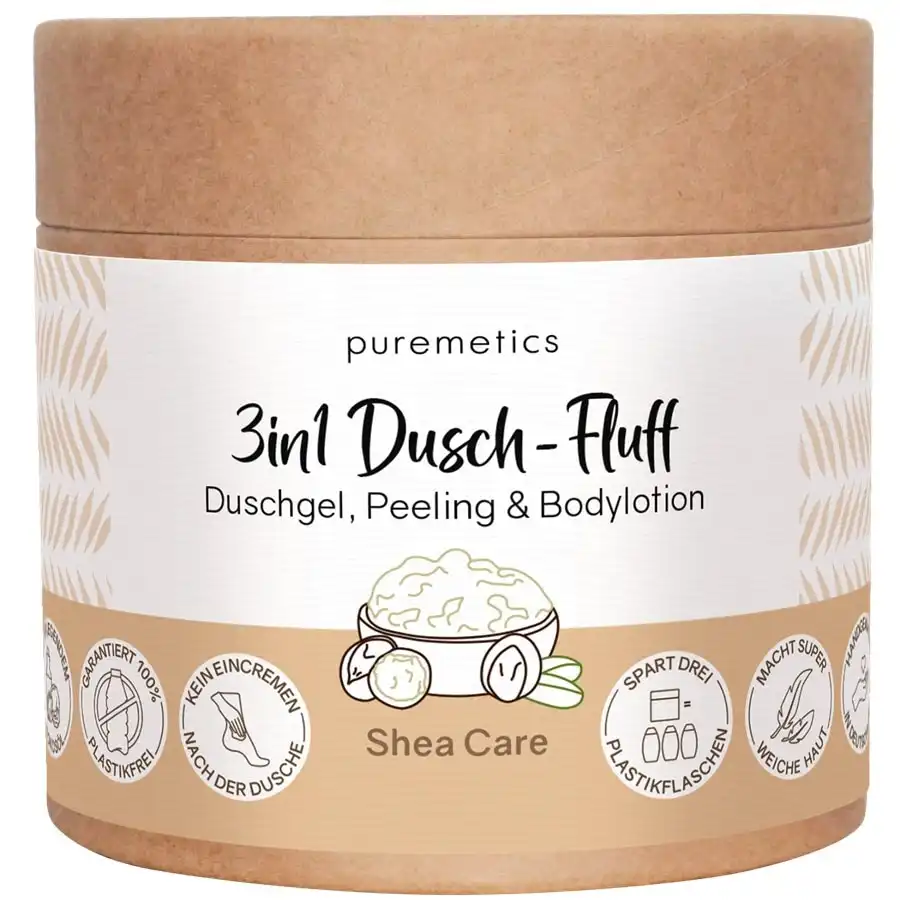 puremetics - Cuidado del karité Esponja de Ducha Intensiva 3en1 Exfoliantes corporales 300 g female - puremetics - Comparador de precios