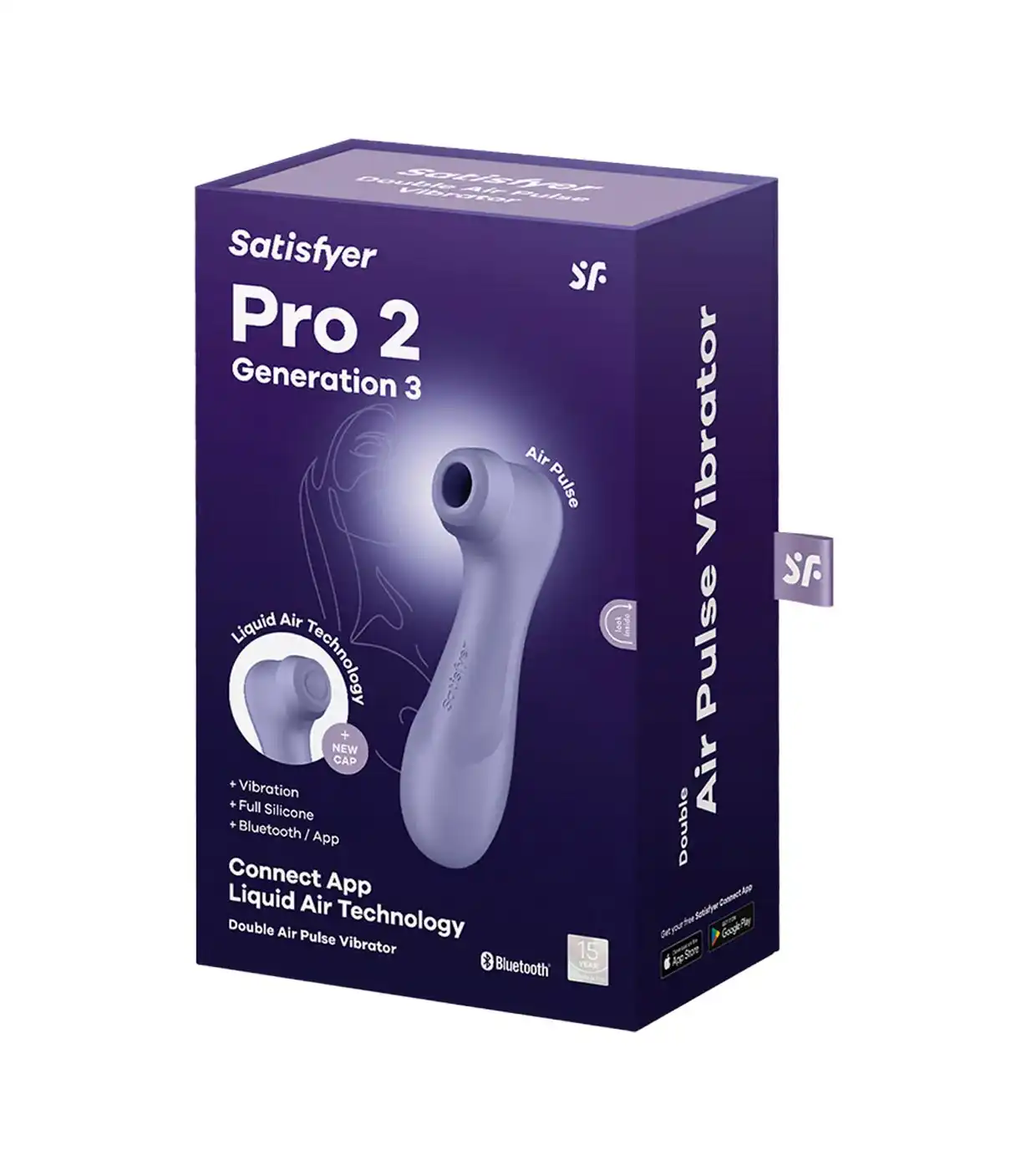 Satisfyer - Estimulador de clítoris Pro 2 Generation 3 App Connect - Violeta - SATISFYER - Comparador de precios