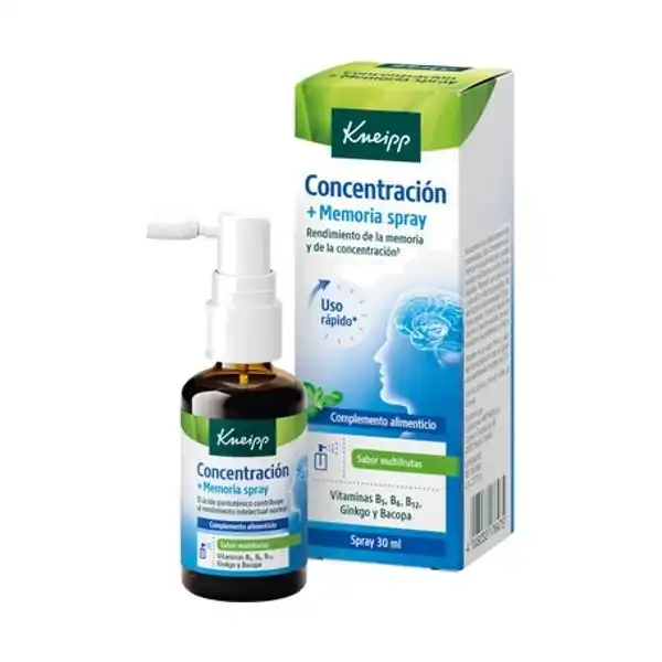 Spray Bucal Concentracion+Memoria - Kneipp - Comparador de precios