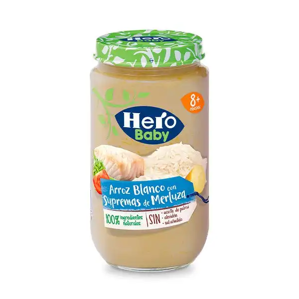 Tarrito Con Arroz Blanco Y Supremas De Merluza - HERO - Comparador de precios