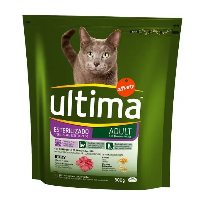 Ultima Con Buey Para Gato Esterilizado 800 gr - Affinity - Comparador de precios