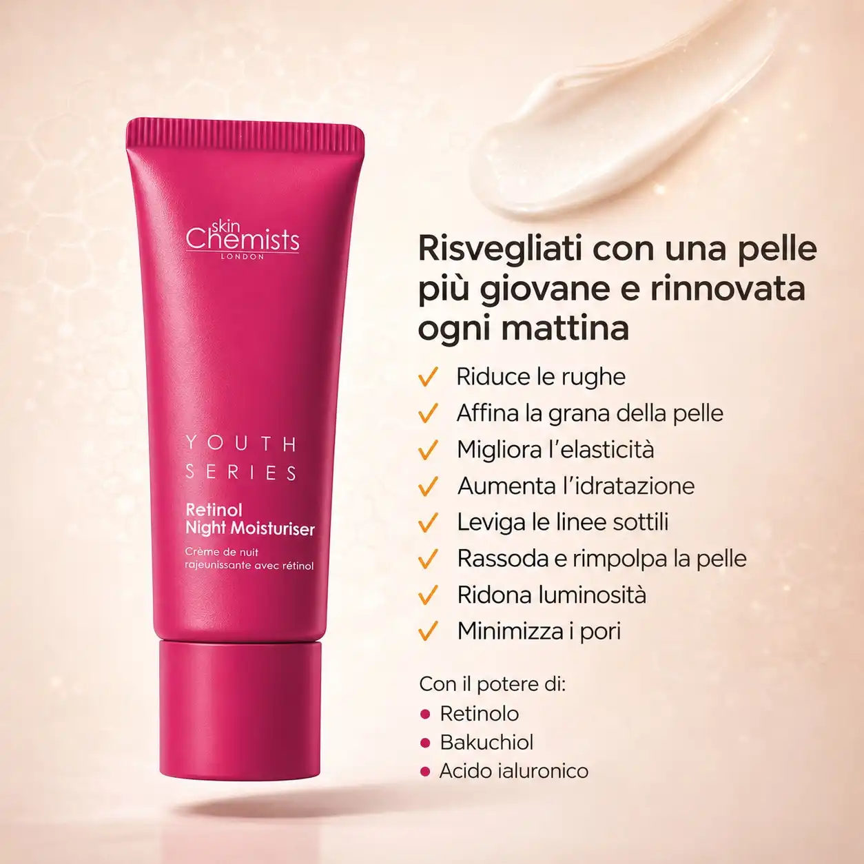 0,2% de Retinol y Bakuchiol Crema de noche 50 ml - skinChemists - Comparador de precios