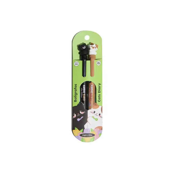 ¡34% DTO! Set 2 Bolígrafos Cats Diary - Woo oow - Comparador de precios