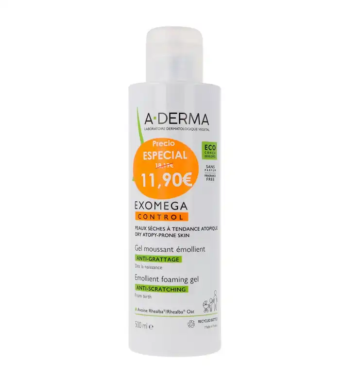 A-Derma - *Exomega Control* - Gel espumoso emoliente anti-irritación - A-derma - Comparador de precios