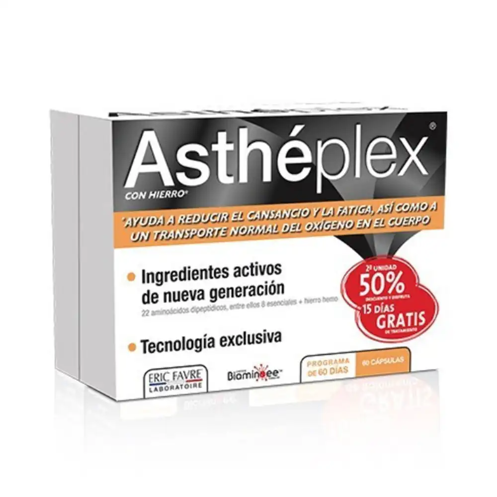 Asthéplex programa 30 días cápsulas 2 x 30 u - Eric Favre - Comparador de precios
