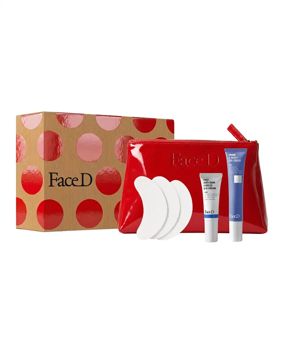 Eye Care Kit Estuche Regalo Contorno De Ojos Hidratante Antibolsas 18Ml, Contorno Antiojeras 7Ml, 6 Parches Descongestionante Bolsas - Face D - Comparador de precios