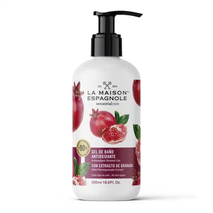 Gel de Baño Antioxidante con Extracto de Granada 500 ml - La Maison Espagnole - Comparador de precios