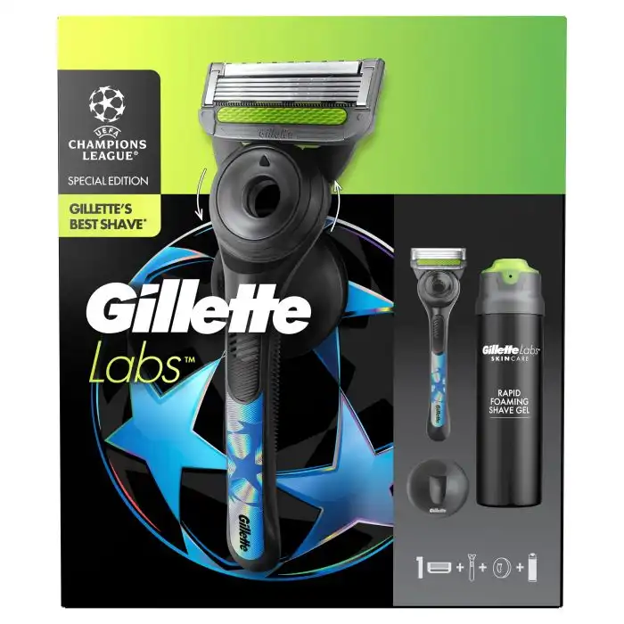 GilletteLabs Pack Especial Champions League Maquinilla de Afeitar 60 ml - Gillette - Comparador de precios