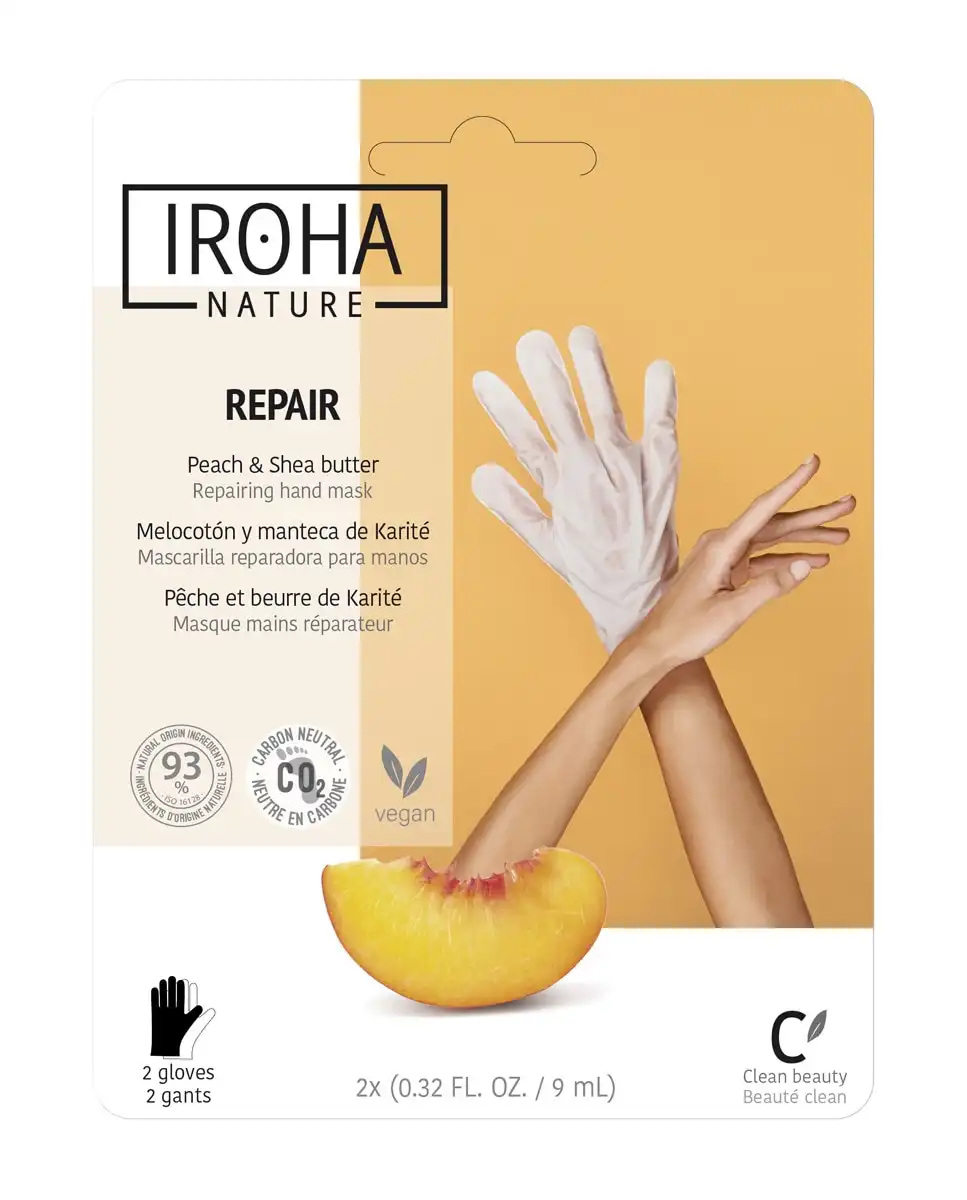 Iroha Nature - Guantes Mascarilla Reparadores Con Melocotón Y Manteca De Karité - Iroha Nature - Comparador de precios