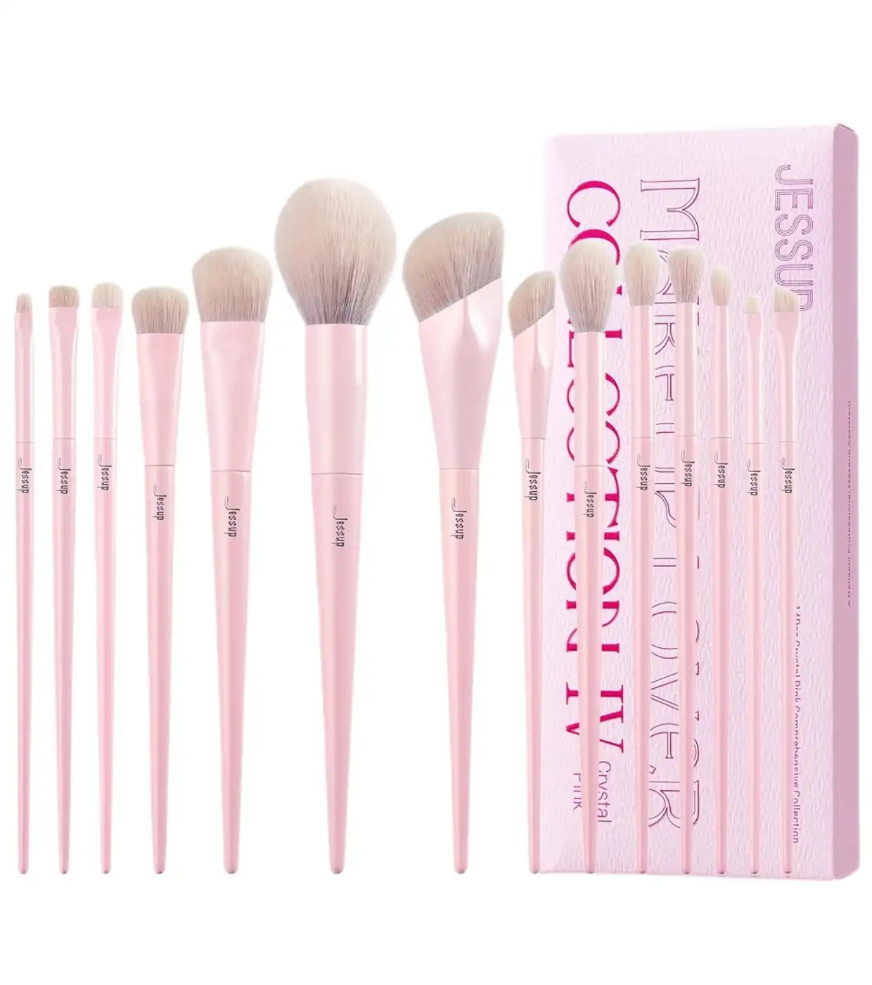 Jessup Beauty - *Makeup Lover Collection IV* - Set de 14 brochas - Crystal Pink - Jessup Beauty - Comparador de precios