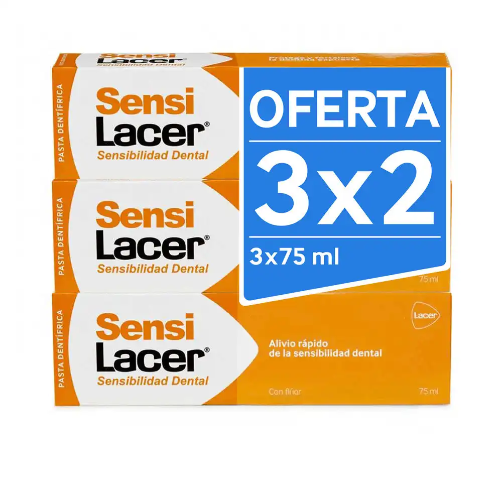 LACERFRESH GEL DENTÍFRICO PACK 3 x 75 ml - lacer - Comparador de precios