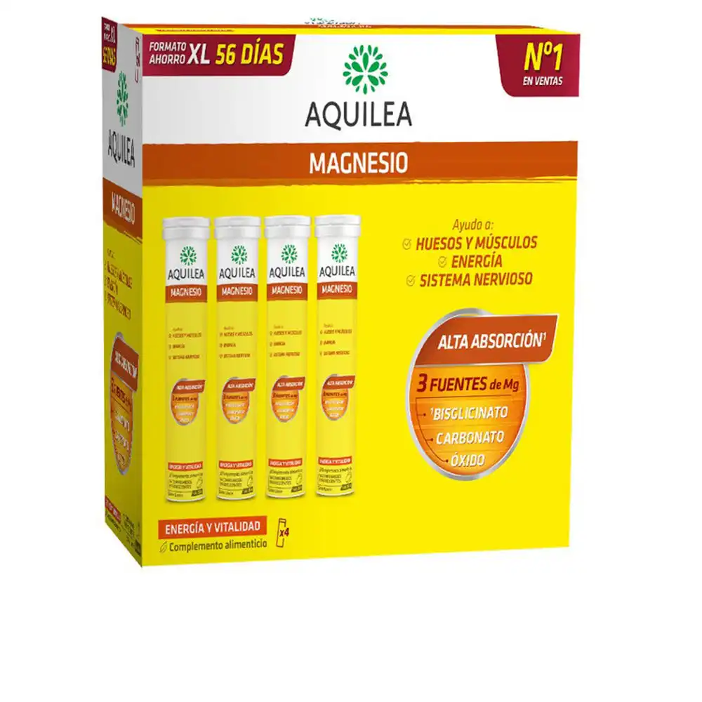 Magnesio comprimidos efervescentes 56 u - Aquilea - Comparador de precios