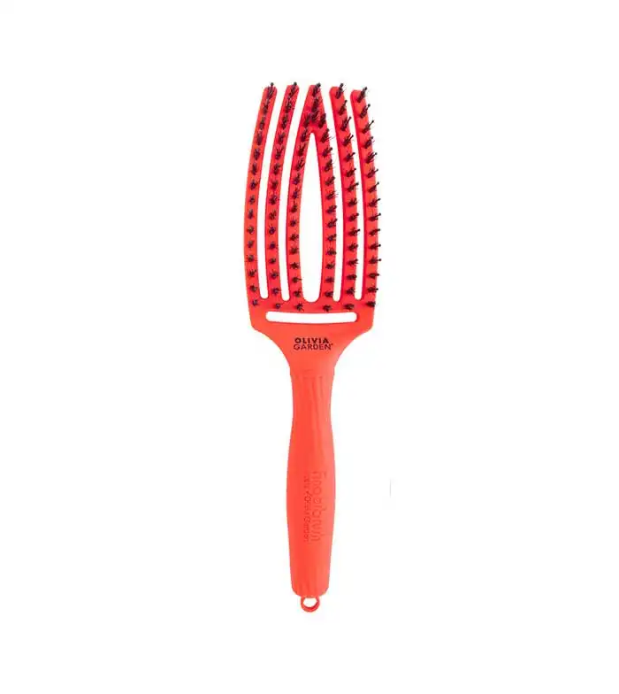Olivia Garden - Cepillo para cabello Fingerbrush Combo Medium - Neon Orange - Olivia Garden - Comparador de precios
