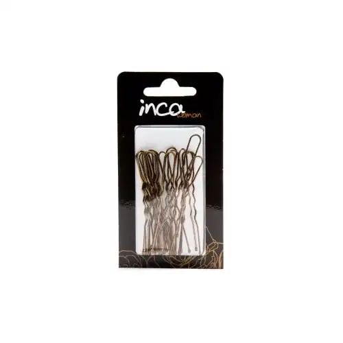 Pack 20 horquillas invisibles doradas - Inca - Comparador de precios