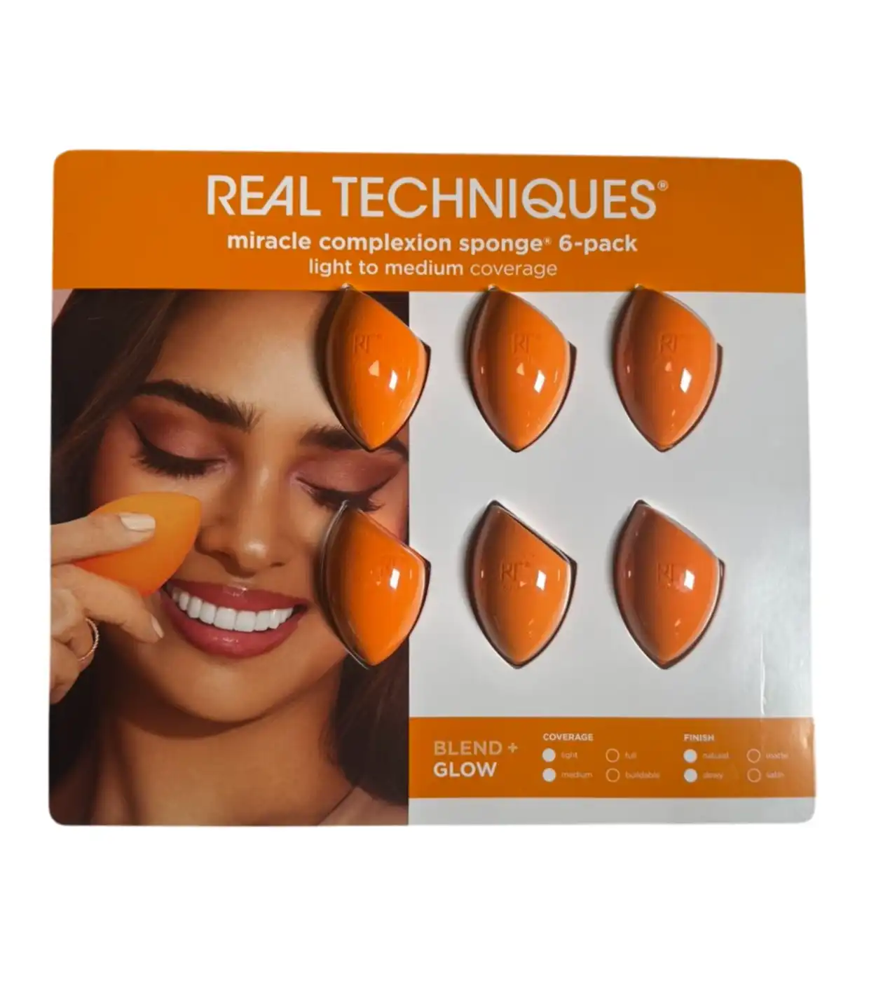 Real Techniques - Pack de 6 esponjas de maquillaje Miracle Complexion - Real Techniques - Comparador de precios