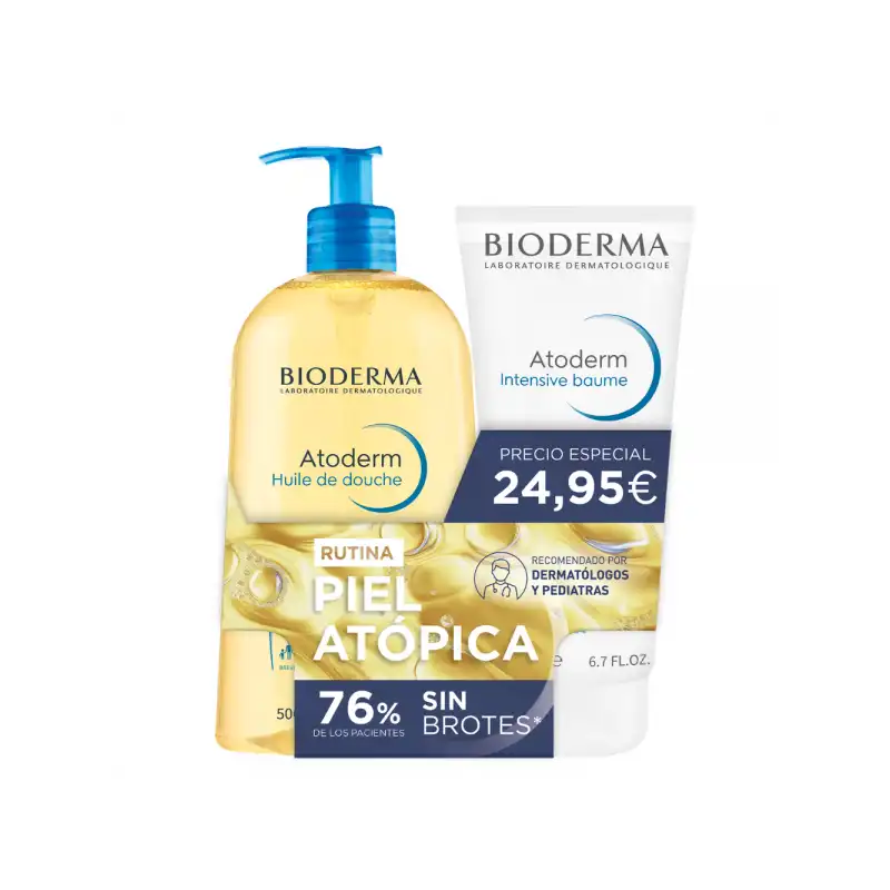 Set Atoderm Aceite De Ducha 500ml + Atoderm Intensive Baume 200ml - BIODERMA - Comparador de precios