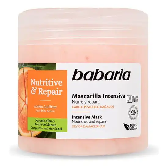 Babaria Mascarilla Intensiva Nutritive & Repair 400 ml Mascarilla Nutritiva y Reparadora para Cabellos Secos - Babaria - Comparador de precios