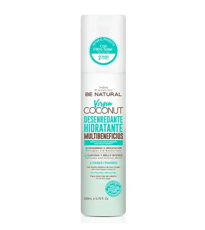 Be natural - Tratamiento desenredante hidratante Virgin Coconut - Para todo tipo de cabello - Be Natural - Comparador de precios