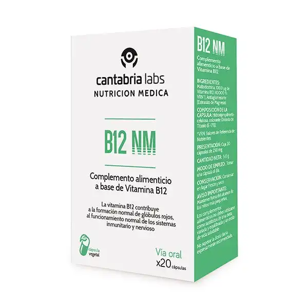Cápsulas B12 Nm - NUTRICION MEDICA - Comparador de precios