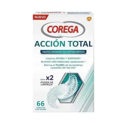 Corega Corega Acción Total Limpiador Tabletas, 66 un - Corega - Comparador de precios