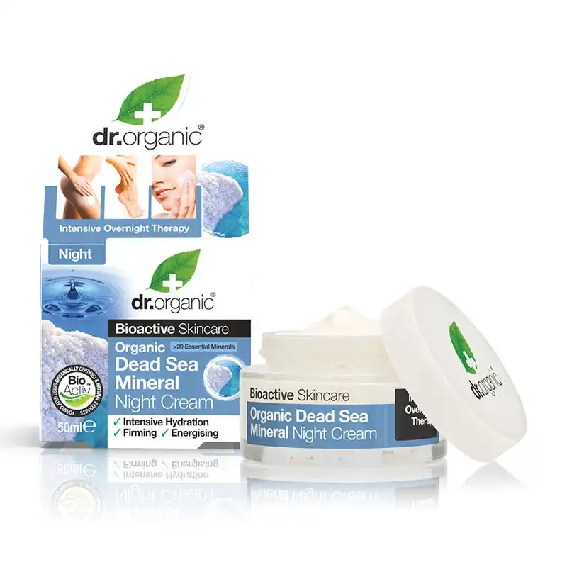 Crema De Noche De Mineral OrgÃ¡nico Del Mar Muerto - Dr. Organic - Comparador de precios