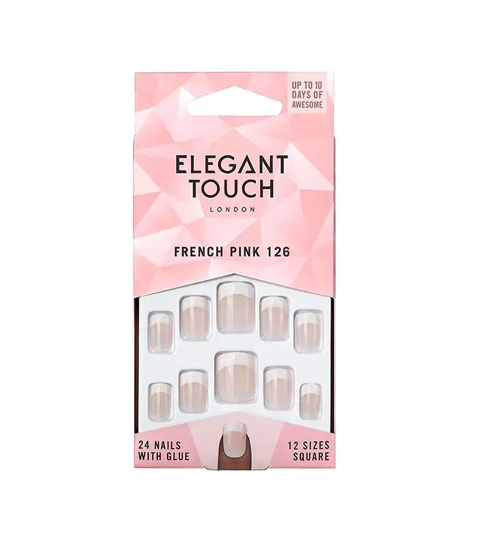 Elegant Touch - Uñas Postizas Natural French - 126: Small Pink - Elegant Touch - Comparador de precios