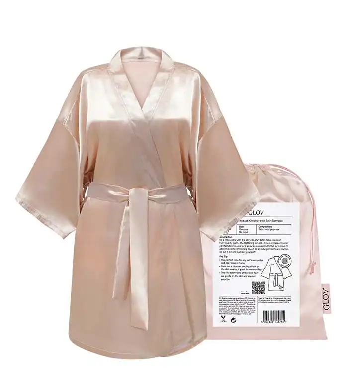 GLOV - Bata satén Kimono Style - Champán - Glov - Comparador de precios