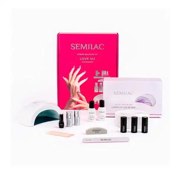 Hybrid Manicure Set Love Me - SEMILAC - Comparador de precios