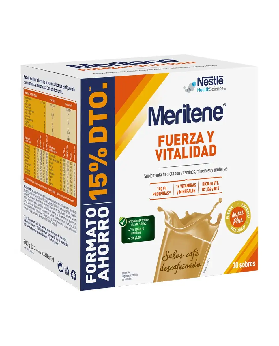 Meritene - 30 Sobres Polvo Café Meritene. - Meritene - Comparador de precios