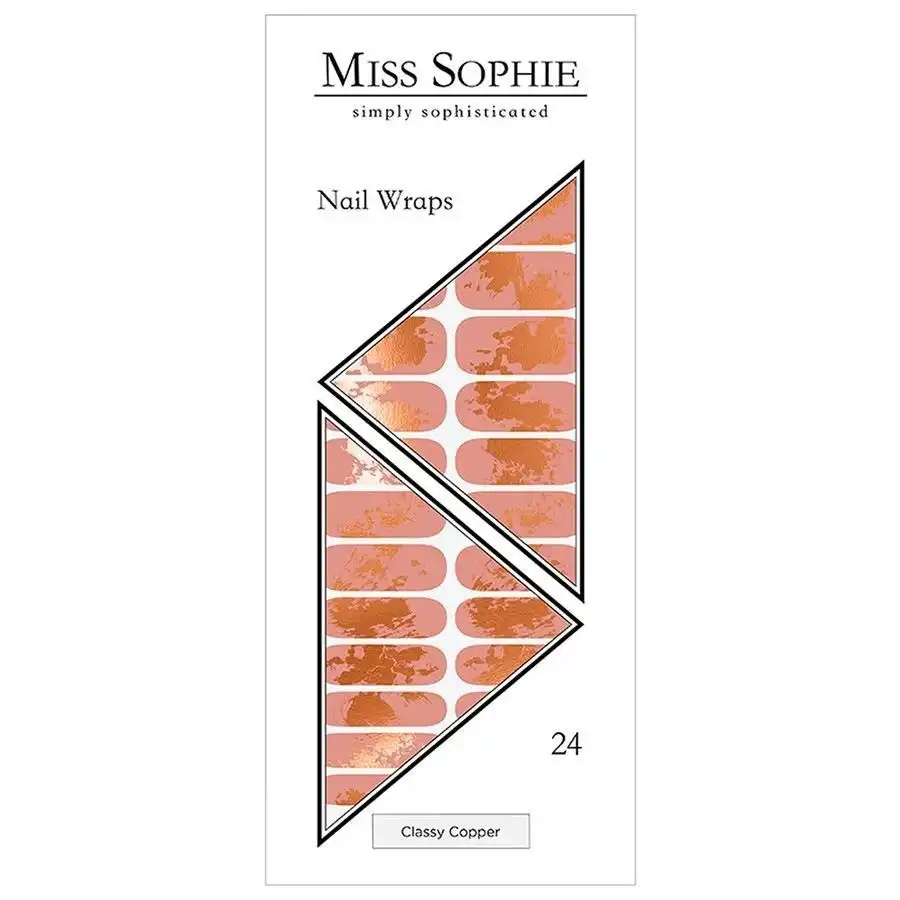 Miss Sophie - Classy Copper Nail Wraps Uñas postizas y diseños de uñas 1 pieces 24 Piezas - Miss Sophie - Comparador de precios