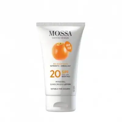 MOSSA NATURAL SUN SPF20 Loción de Protección Solar Mineral, 100 ml - Mossa - Comparador de precios