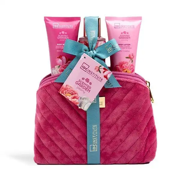 Neceser Terciopelo Rosa - IDC INSTITUTE - Comparador de precios