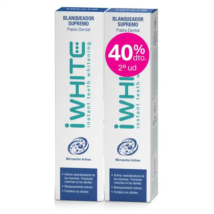 Pasta Dental Blanqueador Supremo Duplo - iWHITE - Comparador de precios