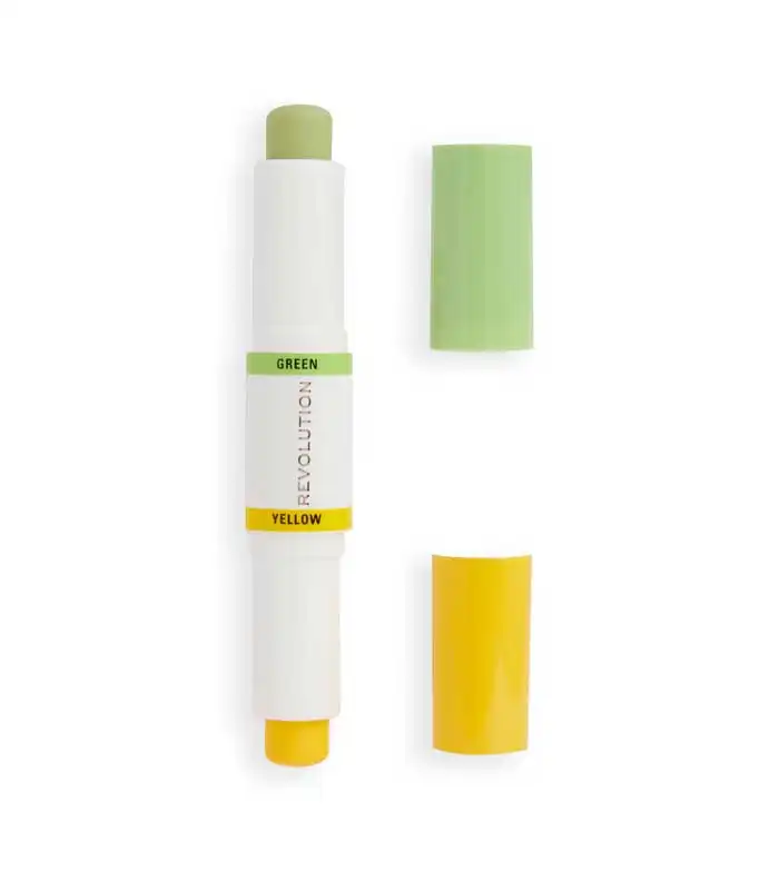 Revolution - Dúo de correctores de color en stick Correct & Transform - Green and yellow - Makeup Revolution - Comparador de precios
