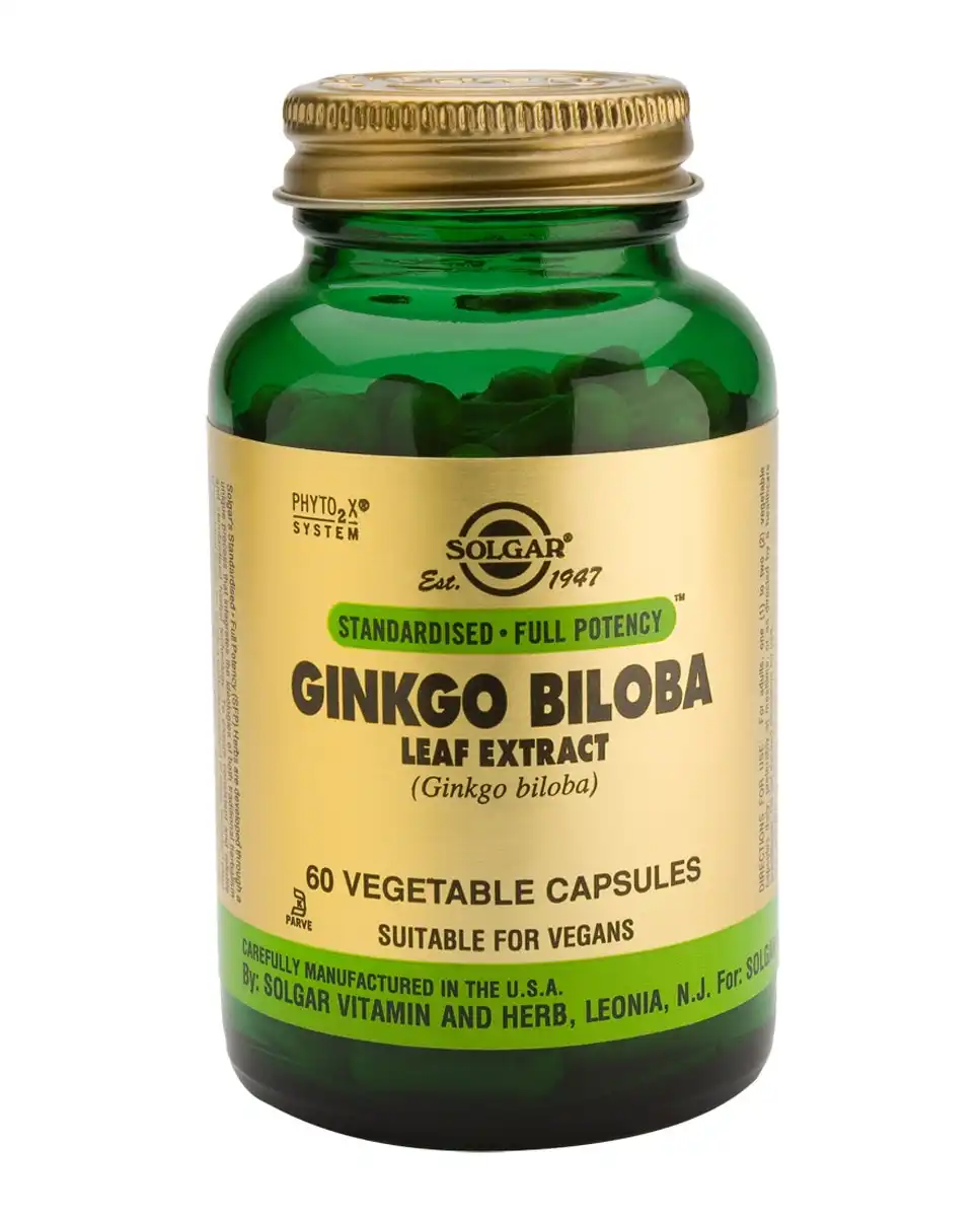 SOLGAR - 60 Cápsulas Vegetales Gingko Biloba - SOLGAR - Comparador de precios
