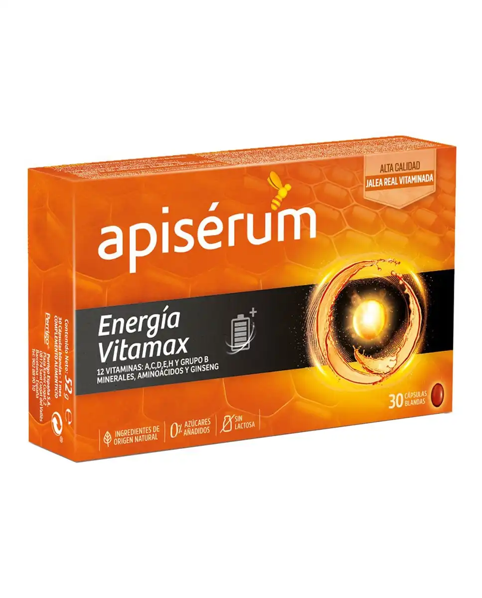 Apisérum - 30 Cápsulas Blandas Energía Vitamax Apiserum - Apisérum - Comparador de precios