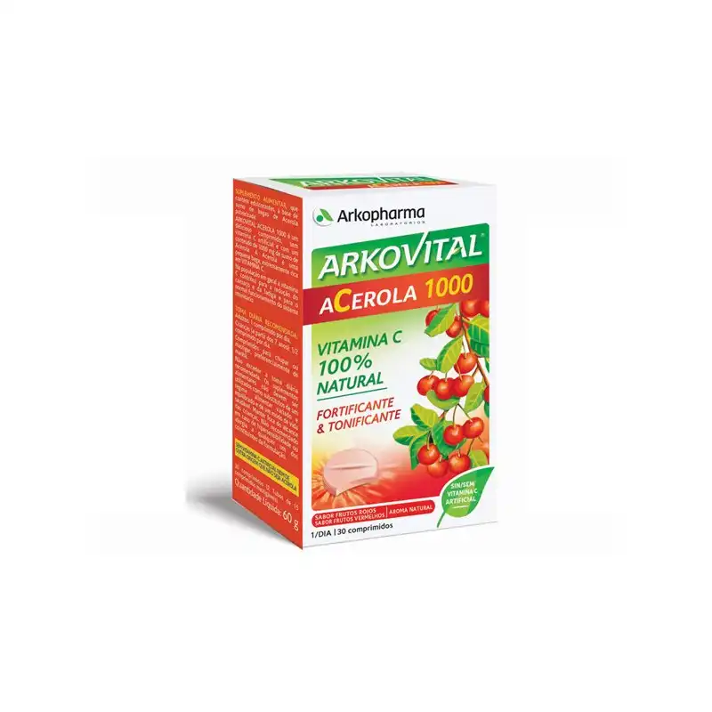 Arkovital acerola 1000 30 comprimidos - Arkopharma - Comparador de precios