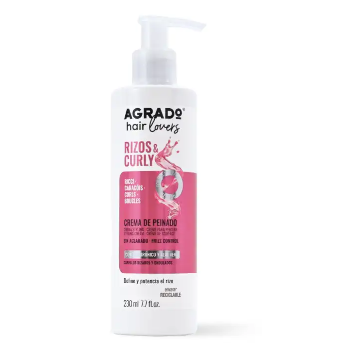 Crema Sin Aclarado Rizos - Curly 230 ml - Agrado - Comparador de precios