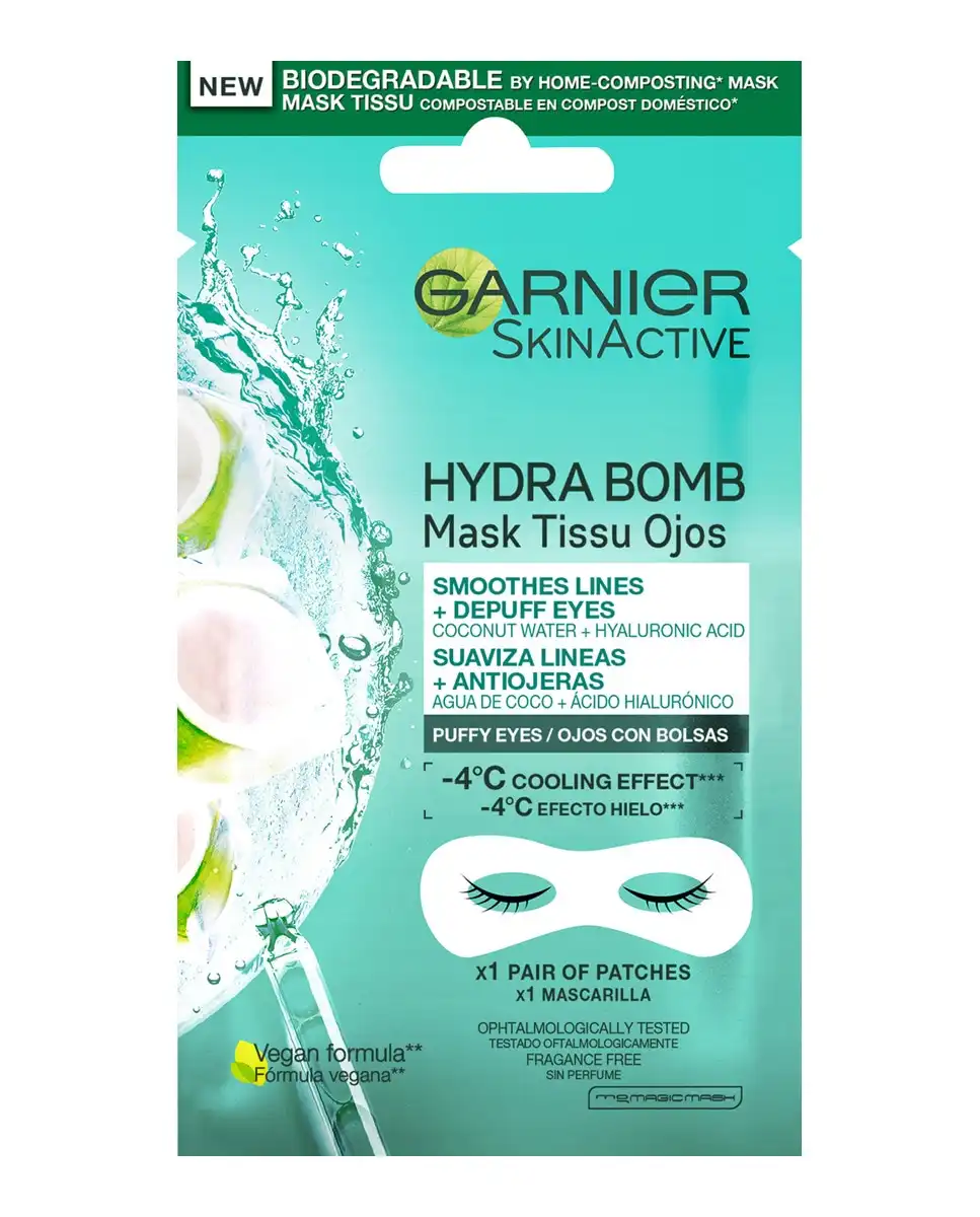 Garnier - Mascarilla Contorno De Ojos Skin Active Mask - Garnier - Comparador de precios
