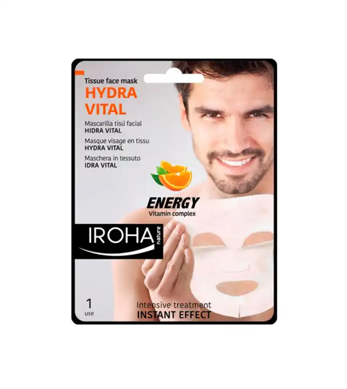 Iroha Nature - Mascarilla Facial para Hombre Hydra Vital - Vitamin Complex - Iroha Nature - Comparador de precios