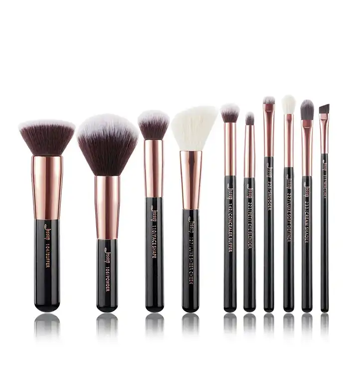 Jessup Beauty - Set de brochas 10 piezas - T156: Black/Rose Gold - Jessup Beauty - Comparador de precios