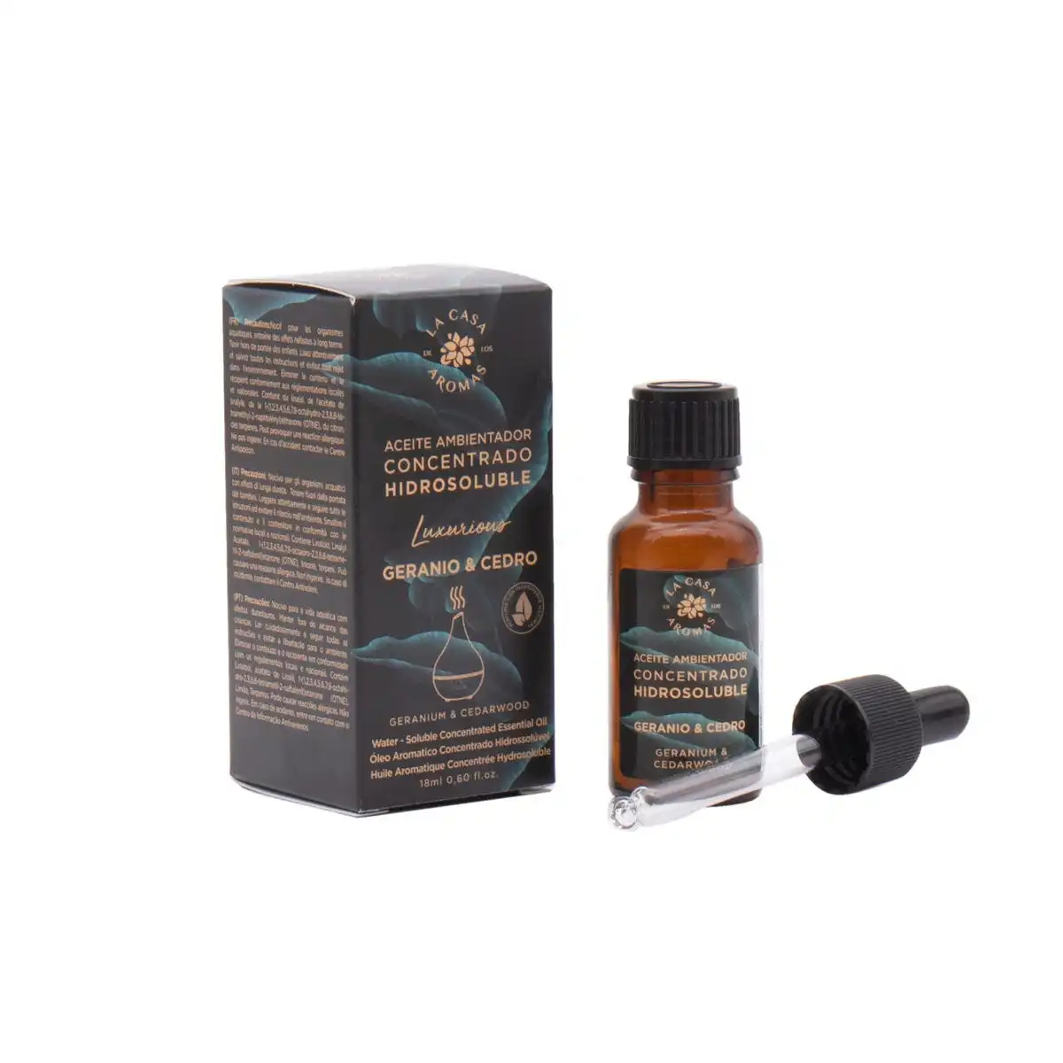 Luxurious Concentrado Hidrosoluble Geranio & Cedro - La Casa de los Aromas - Comparador de precios
