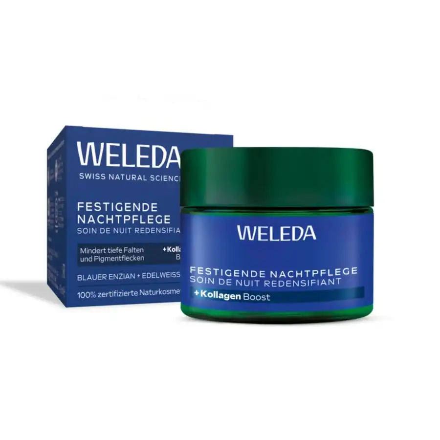 Weleda - Blauer Tratamiento reafirmante de noche Genciana y Edelweiss Cremas de noche 40 ml unisex - Weleda - Comparador de precios