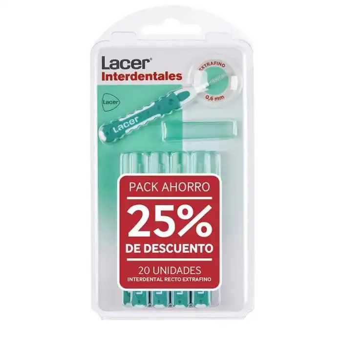 Cepillos Interdentales Rectos Extrafino Pack Ahorro - lacer - Comparador de precios